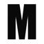 Black Rego Letter M