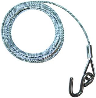 Winch Wire - S/s Hook 4mm X 4.5m.