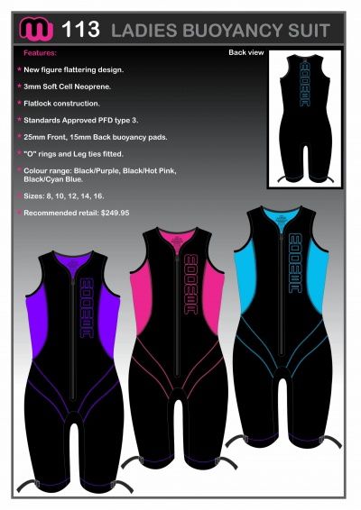 Moomba Ladies S/less Bouyancy Suit