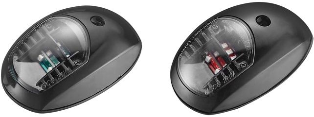 Nav Light Led P/s Black Rwb1080
