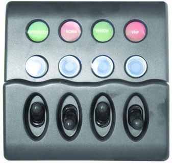 Switch Panel W/proof Backlit 4, Breaker