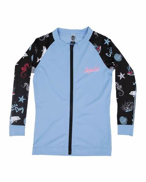Jetpilot Seas The Day Girls Long sleeve Rashie