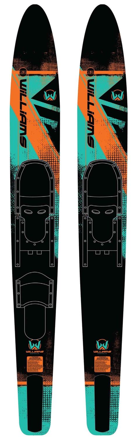 Williams combo  jnr. 62&quot; wide water ski&#39;s