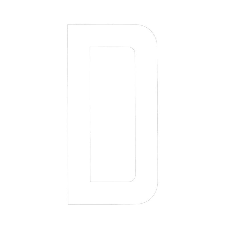 White Rego Pr Number D