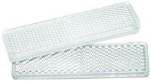 Reflectors 85x22mm Clear