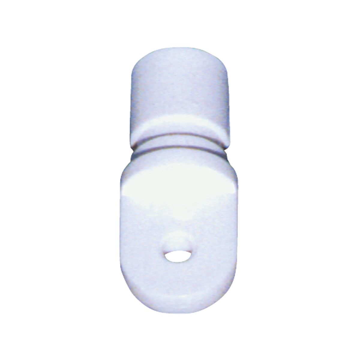 Canopy Tube End, White, 25mm