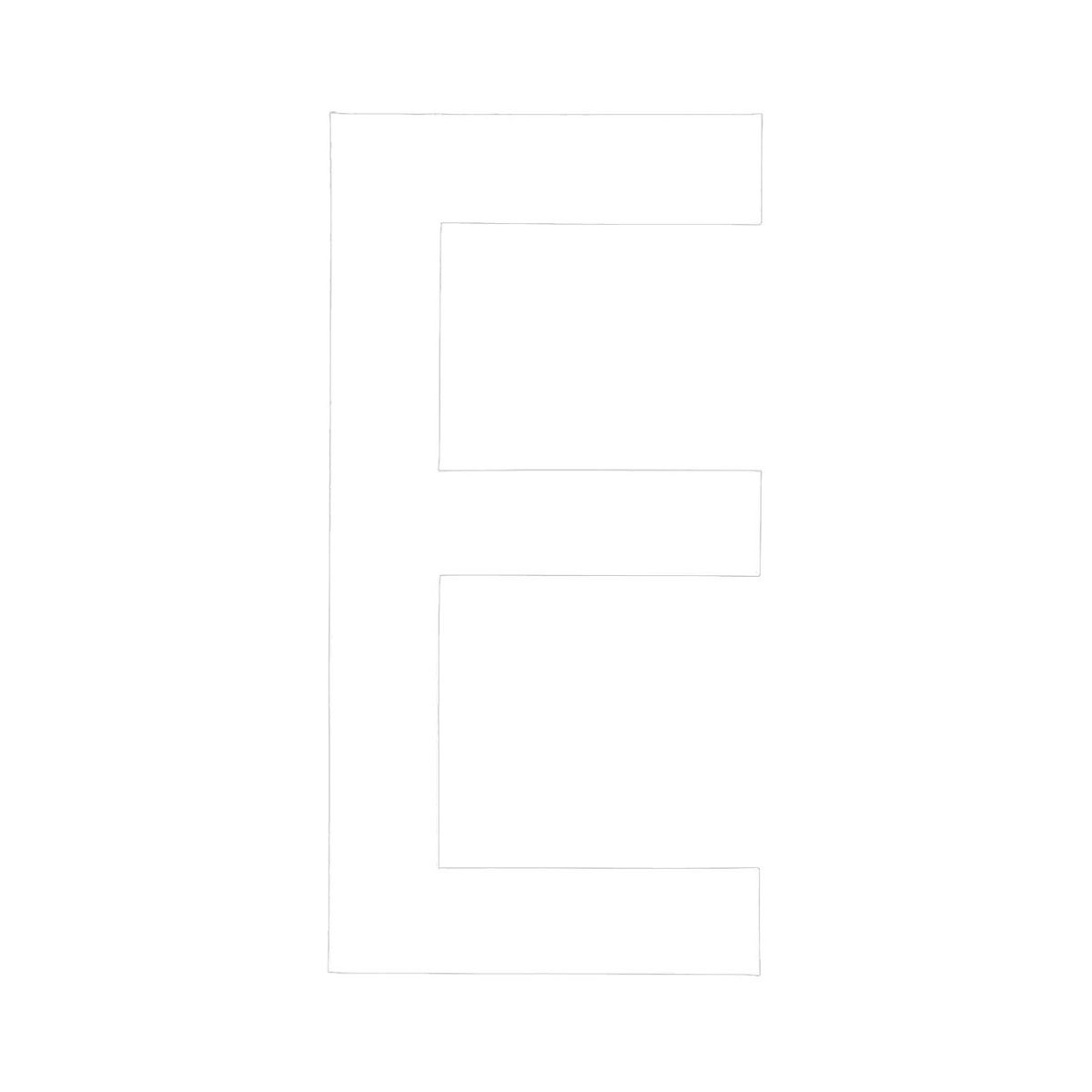 White Rego Pr Number E