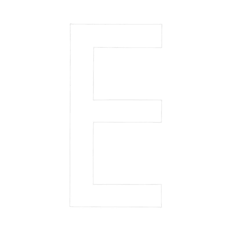 White Rego Pr Number E