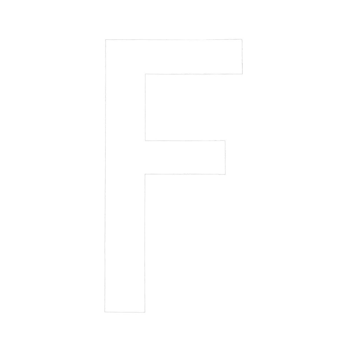 White Rego Pr Number F
