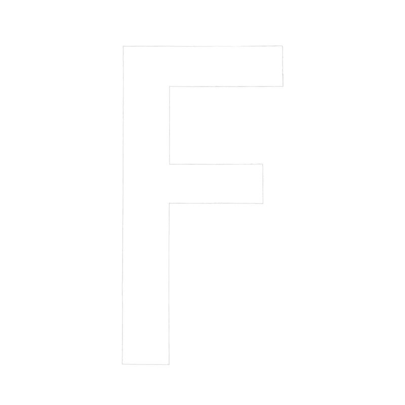 White Rego Pr Number F