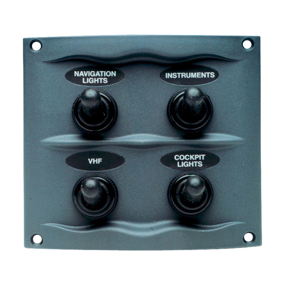 Switch Panel 4 Gang, Grey