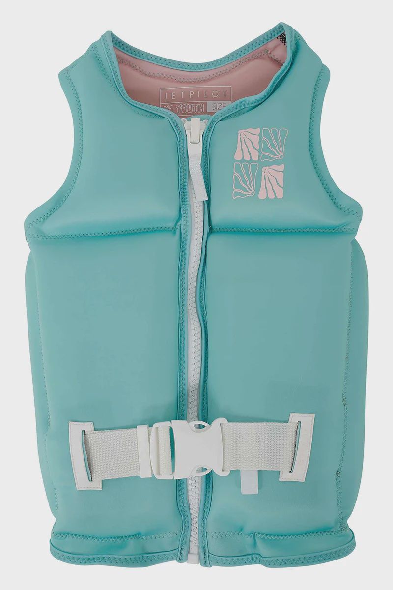JETPILOT X1 GIRLS YOUTH ECO VEST SIZE 8 TEAL