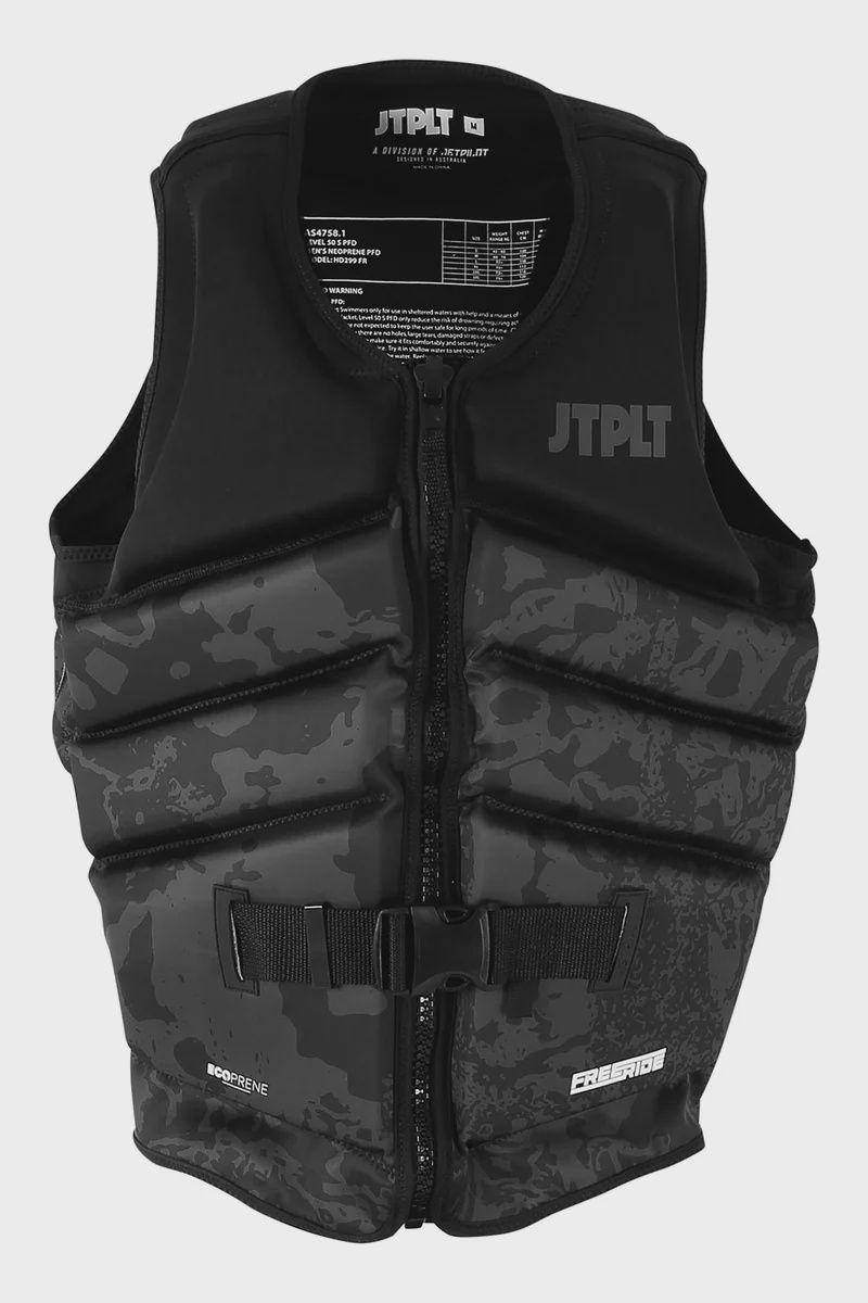 JETPILOT FREERIDE MENS F/E ECO VEST SIZE LGE BLACK