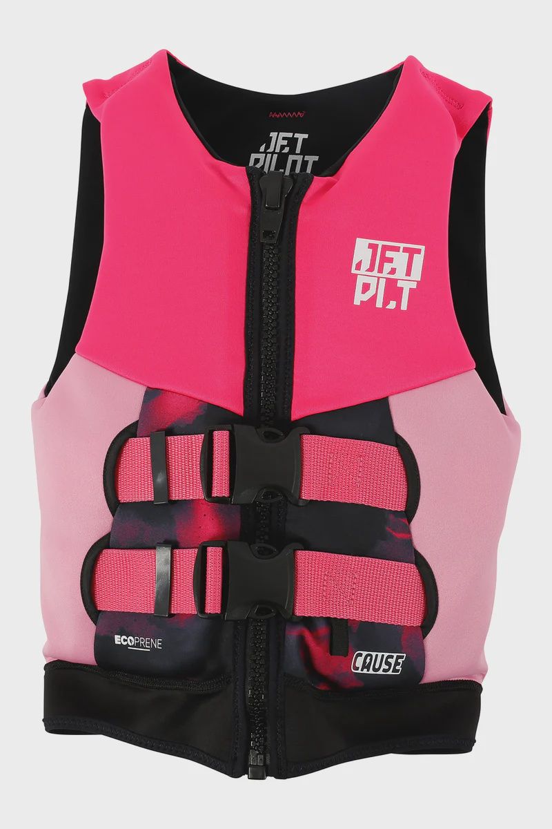 JETPILOT THE CAUSE F/E YOUTH ECO VEST PINK 4-6