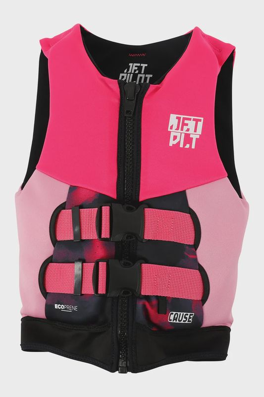 JETPILOT THE CAUSE F/E YOUTH ECO VEST PINK 4-6