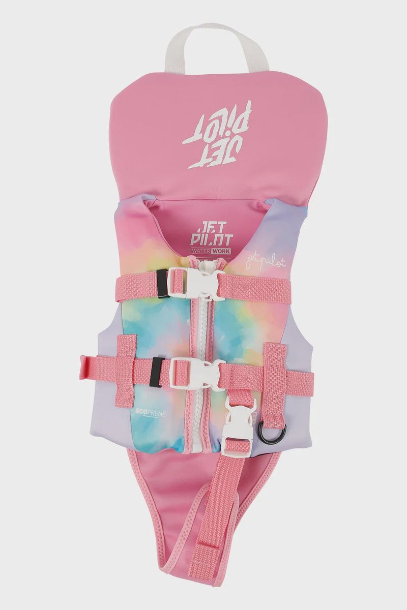 JETPILOT THE CAUSE INFANT F/E ECO VEST SIZE 1-2 TIE DYE