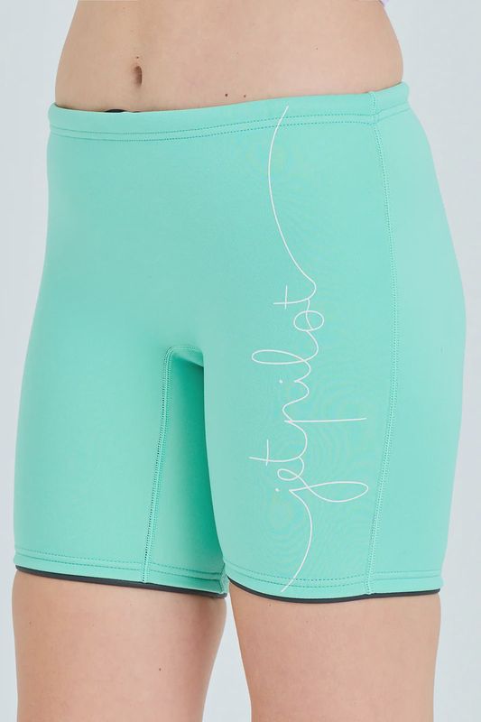 JETPILOT PACER LADIES 7&#39;&#39; NEO SHORTS SIZE 10 TEAL