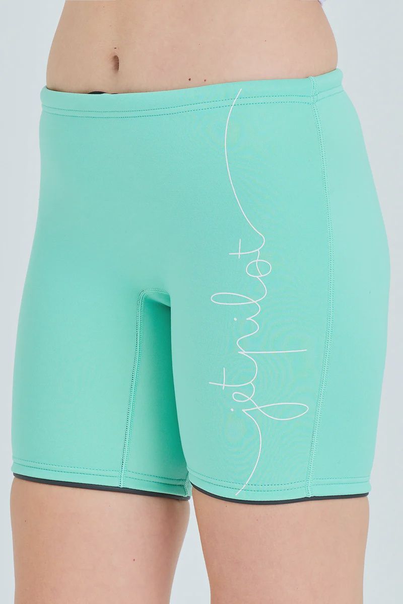 JETPILOT PACER LADIES 7&quot; NEO SHORTS SIZE 8 TEAL