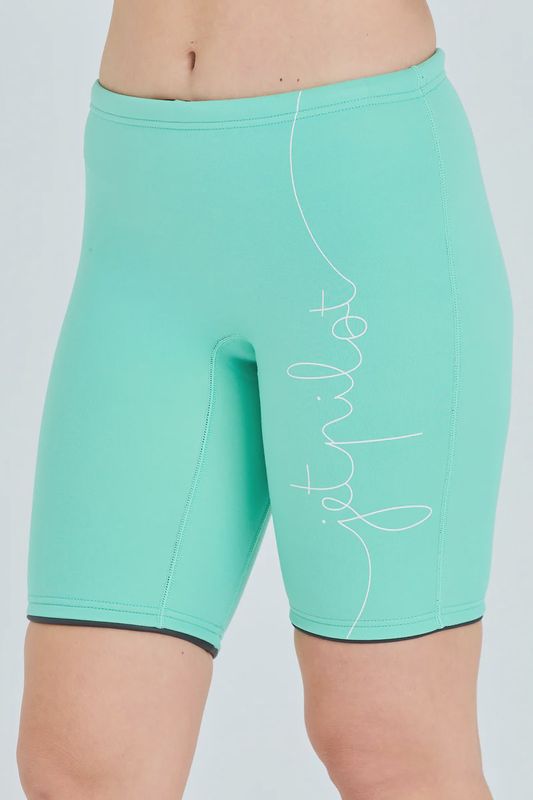 JETPILOT PACER LADIES 9&quot; NEO SHORTS SIZE 10 TEAL