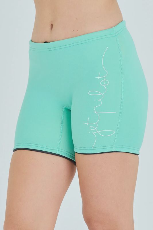 JETPILOT PACER LADIES 5&#39;&#39; NEO SHORTS TEAL SIZE 8