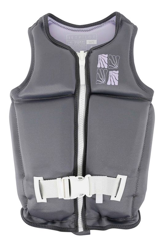 JETPILOT JA24295 CHAR 071 X1 GIRLS YOUTH ECO VEST CHARCOL 14