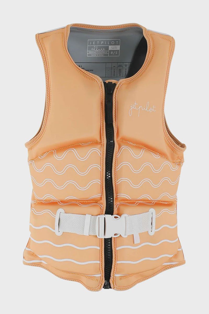 JETPILOT JA24298 APRICOT 069 ALLURE F/E LADIES ECO VEST APRICOT 12