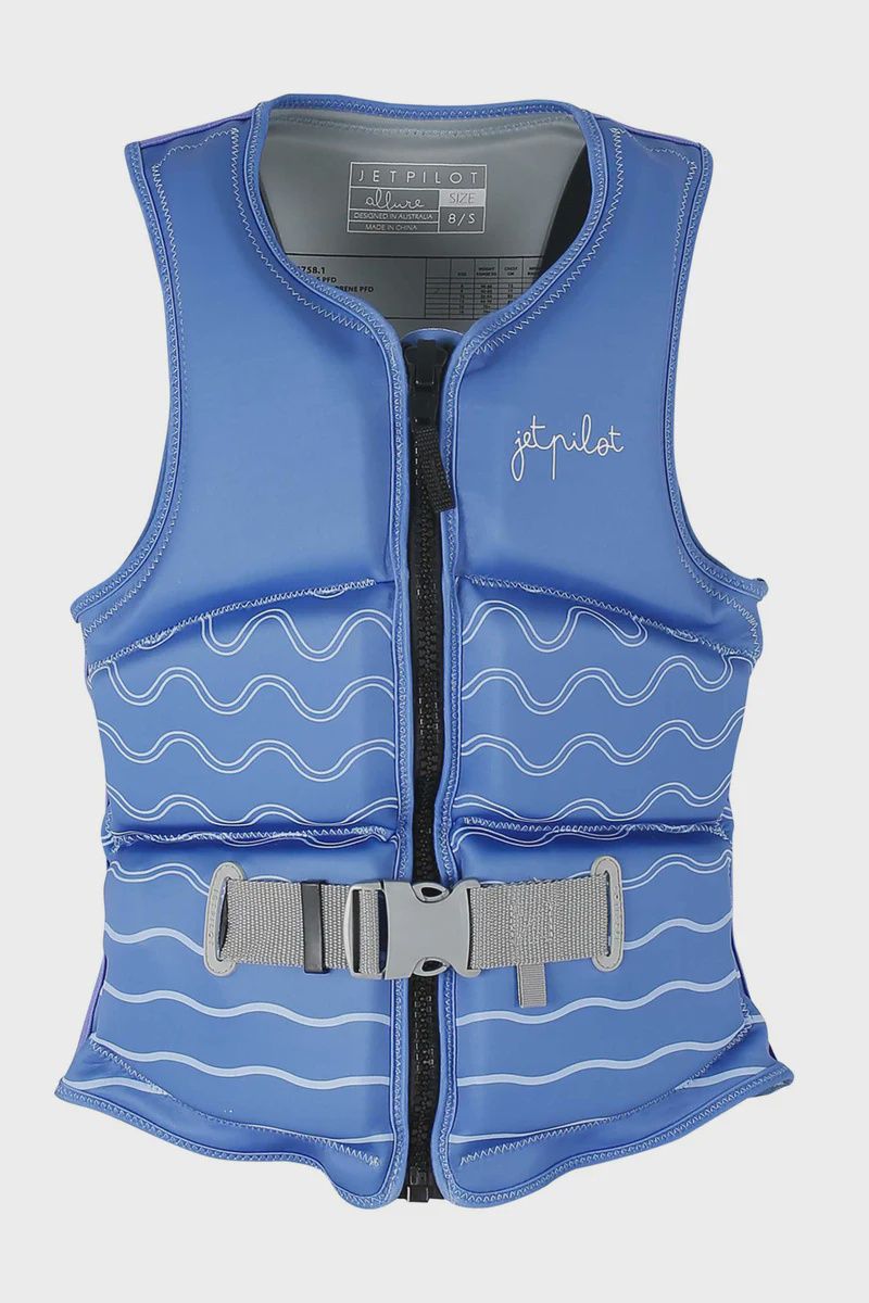 JETPILOT JA24298 BLU-067 ALLURE F/E LADIES ECO VEST BLUE 10