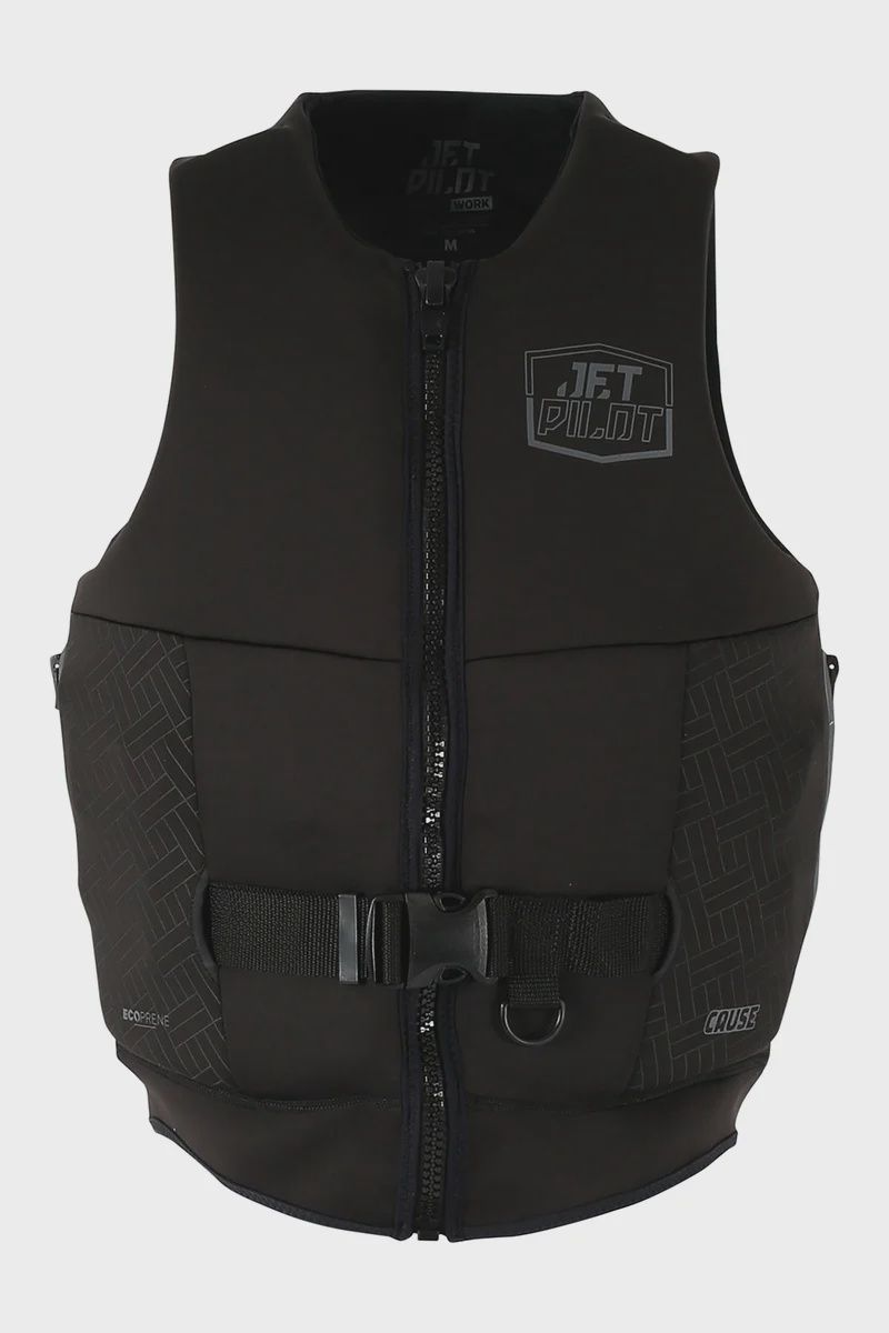 JETPILOT JA24218 BLK -017 CAUSE MENS S-GRIP F/E ECO VEST BLACK 2XL