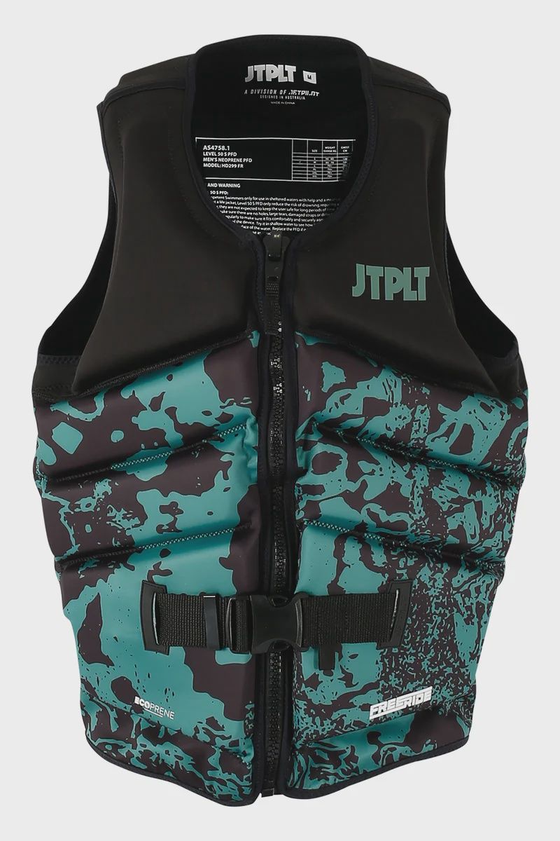 JETPILOT JA24228 GRN-011 FREERIDE MENS F/E ECO VEST GREEN L