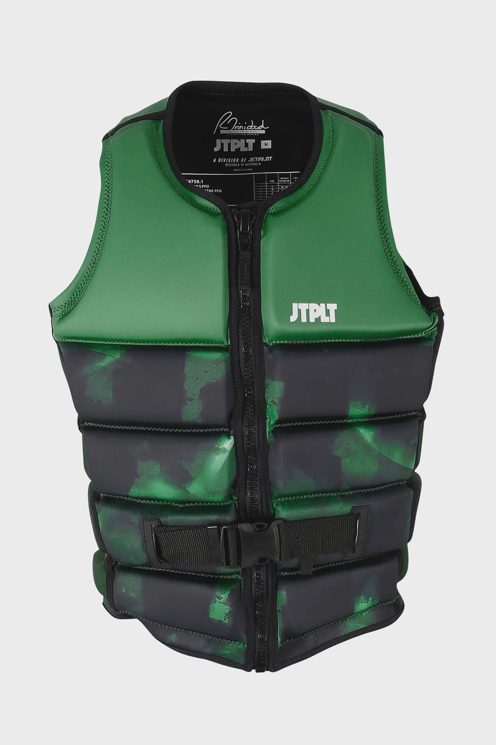 JETPILOT JA24296 GRN-015 RAPH X1 MENS F/E ECO VEST GREEN XL