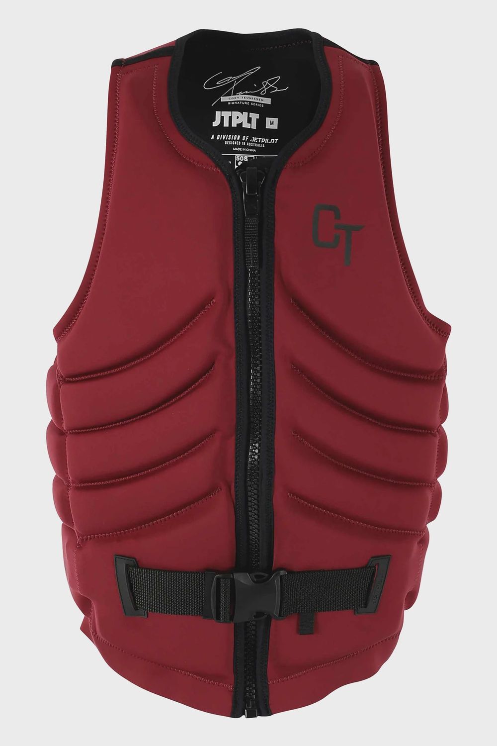 JETPILOT JA24299 drkmrn-015 CORY QUANTUM MENS FE NEO VEST DARK MAROON XL