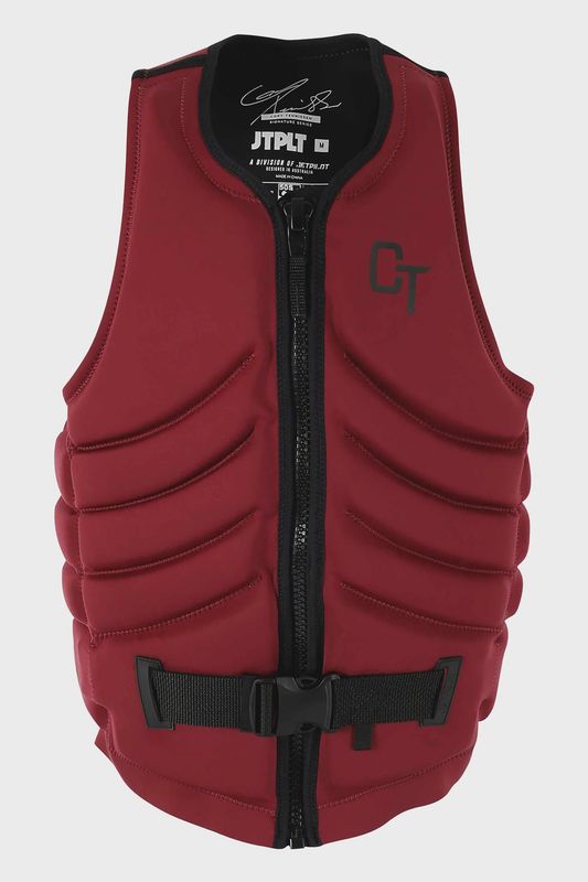 JETPILOT JA24299 drkmrn-015 CORY QUANTUM MENS FE NEO VEST DARK MAROON XL