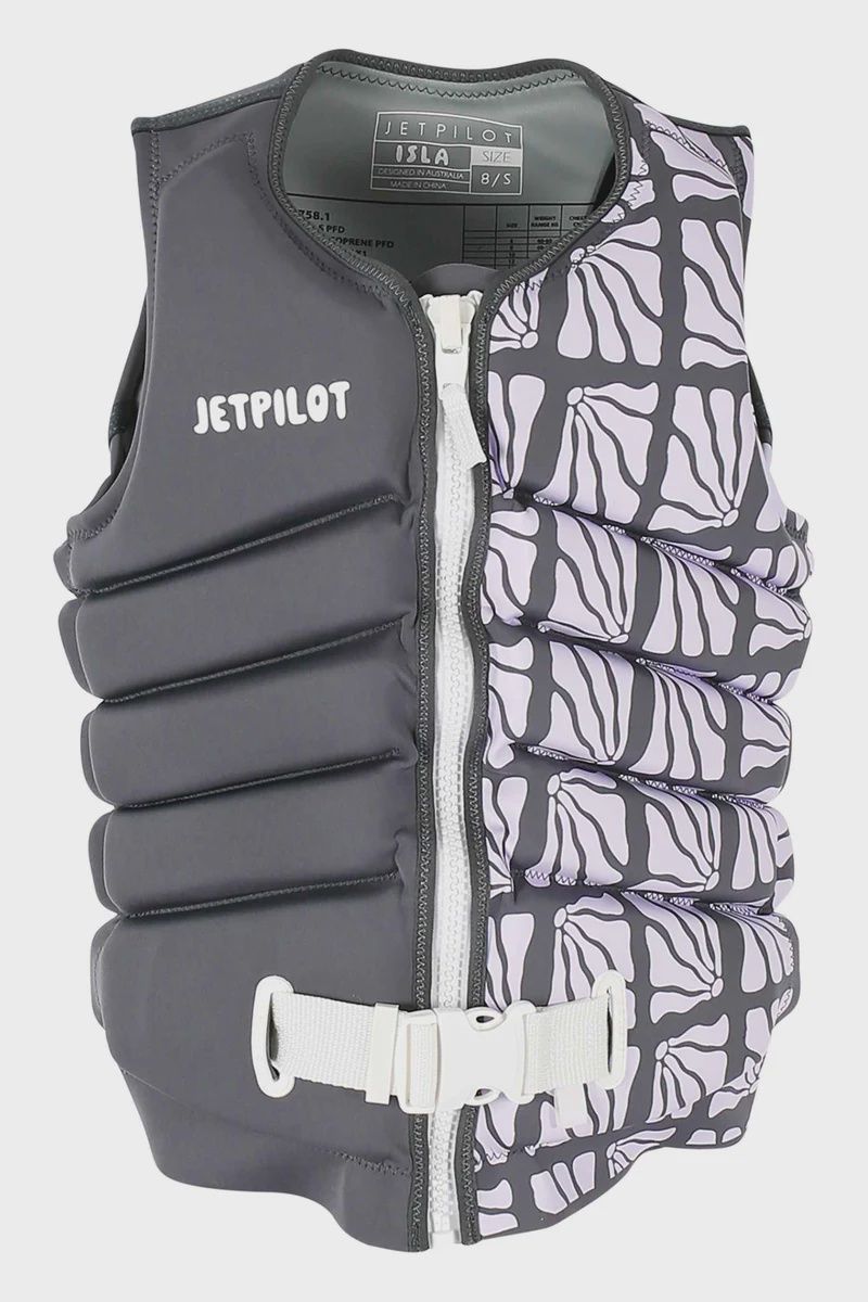 JETPILOT JA24303 CHAR-069 ISLA F/E LADIES NEO VEST CHARCOAL 12