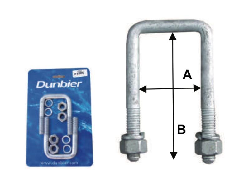 U Bolt 52x80x12mm Pr