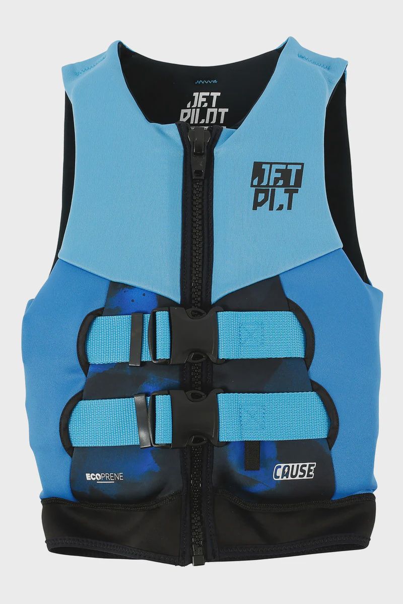 JETPILOT THE CAUSE F/E YOUTH ECO VEST SIZE 4-6 BLUE