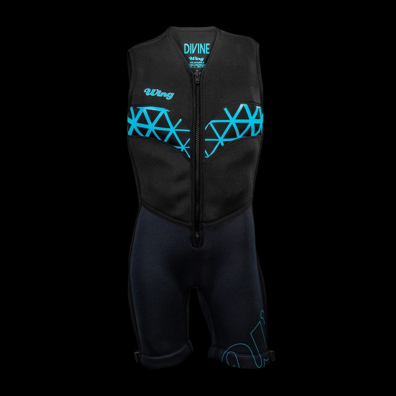 WING DIVINE S-LESS BOUCANCY SUIT LADIES 16 BLACK /BLUE