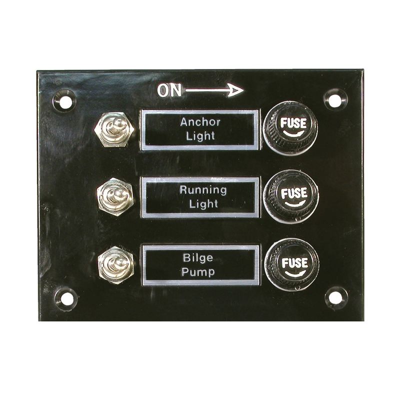 Switch Pan 3gang Blk Ba 114000