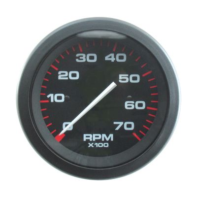 Tacho 7000rpm Black Omega