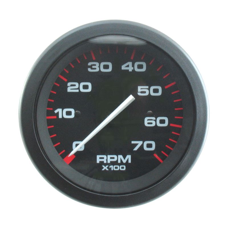 Tacho 7000rpm Black Omega