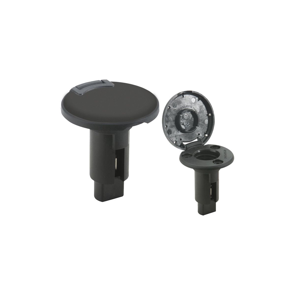 NAV LIGHT ATTWOOD ARMOUR BASE ROUND 2 PIN BLK 121370