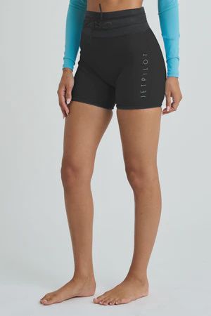 JETPILOT CORP HIGH WAISTED NEO SHORTS 5&quot; BLACK 12