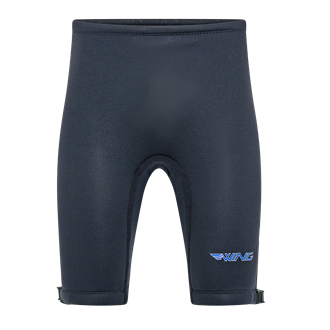 WING MENS STD 3MM SHORTS LARGE BLACK WITH LEG STRAPS