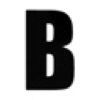 Black Rego Letter B