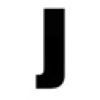 Black Rego Letter J