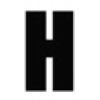 Black Rego Letter H