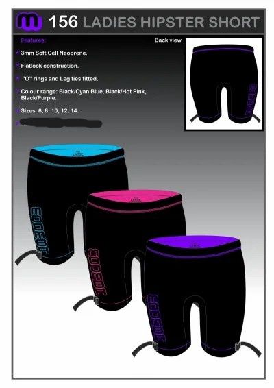 Moomba Hipster Shorts Ladies-leg Straps