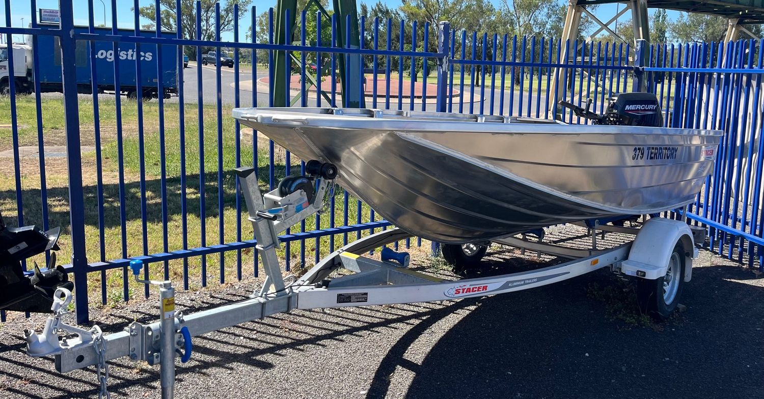 Stacer 379 Territory Striker Mercury 20MLH and Trailer Package