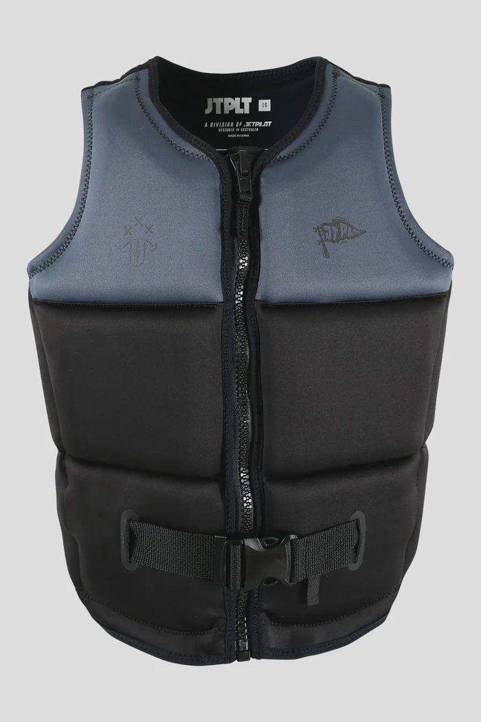Jetpilot Freeride Boys Eco vest Black size 14