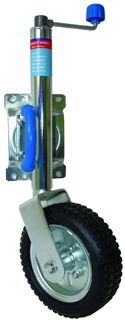 Jockey Wheel  Swing Up 10" Solid Rubber
