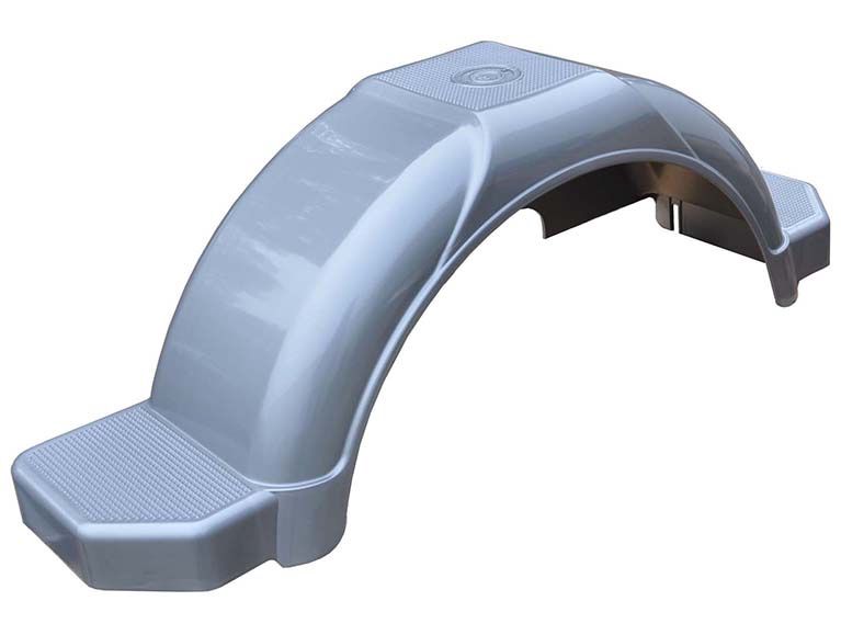 Mudguard Plastic Gray 14 inch
